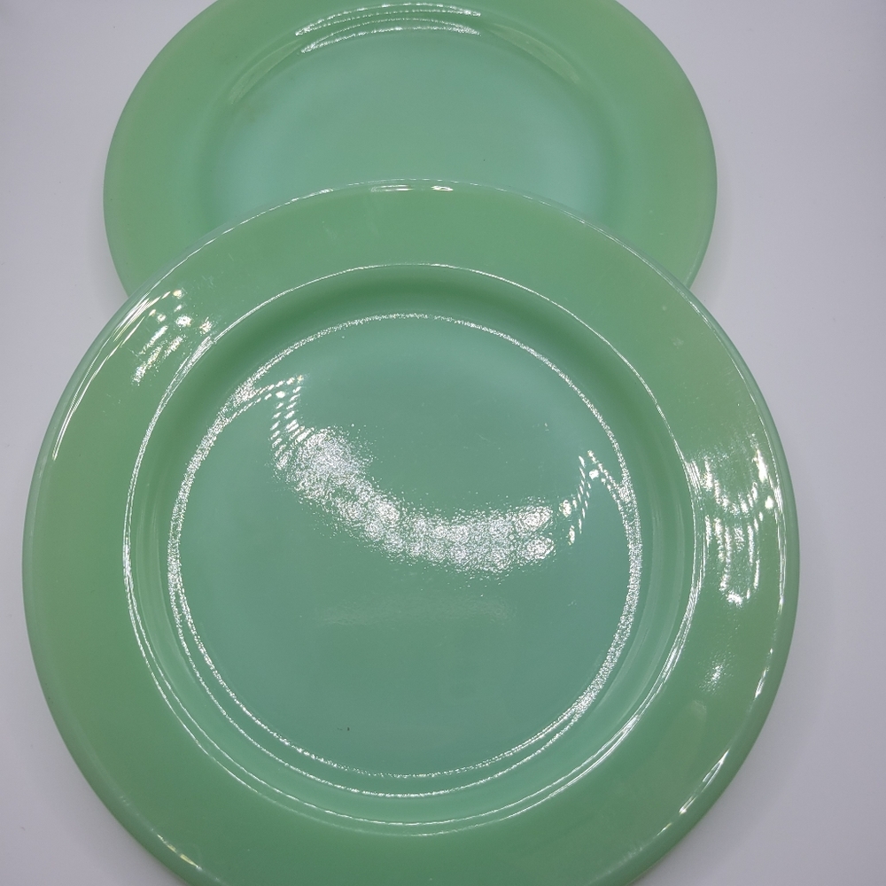 VTG Fire King Jadeite | 2 Bread & Butter Plates | 6.75" - Picture 7 of 7